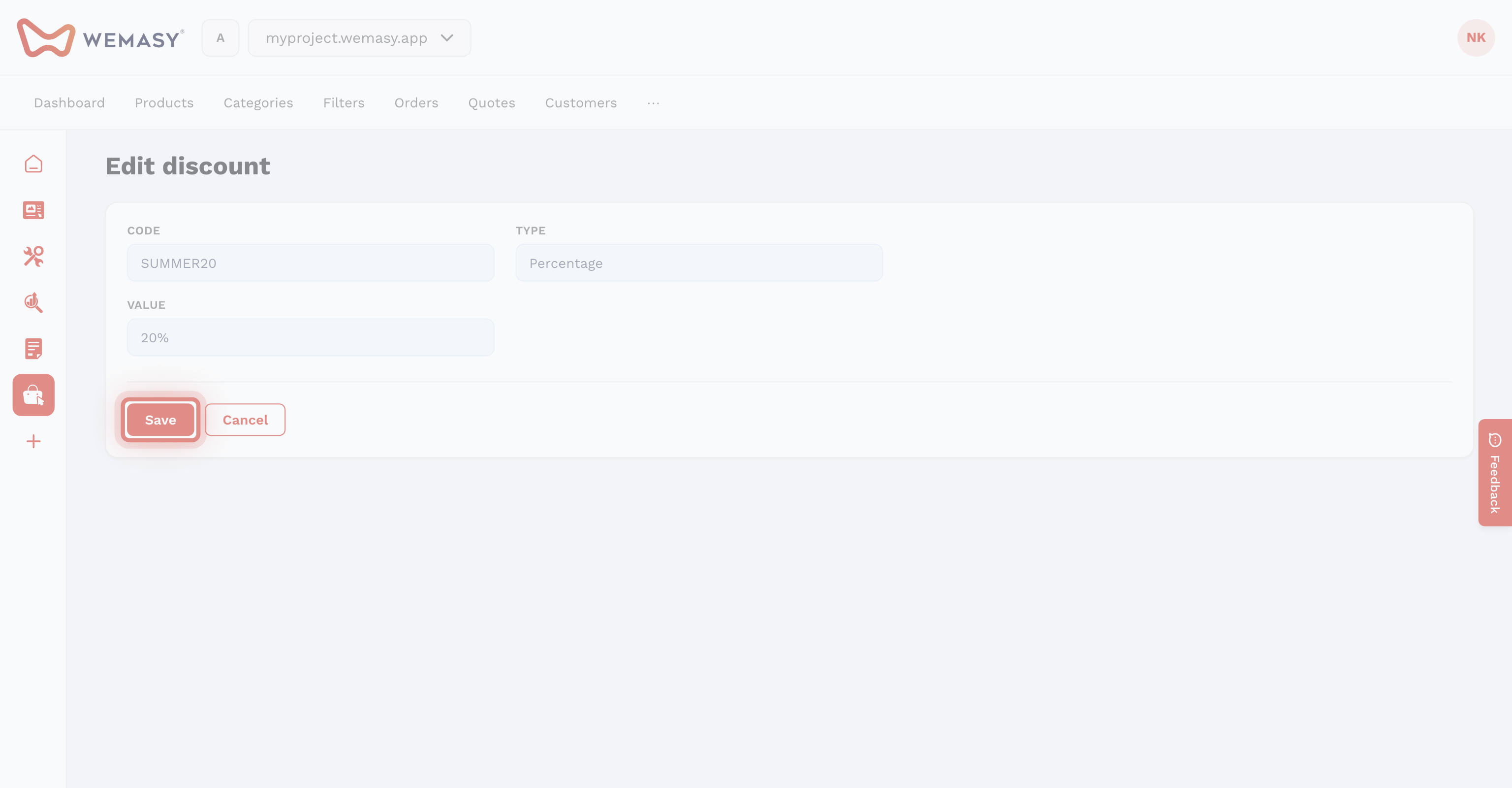 Webshop: een korting maken