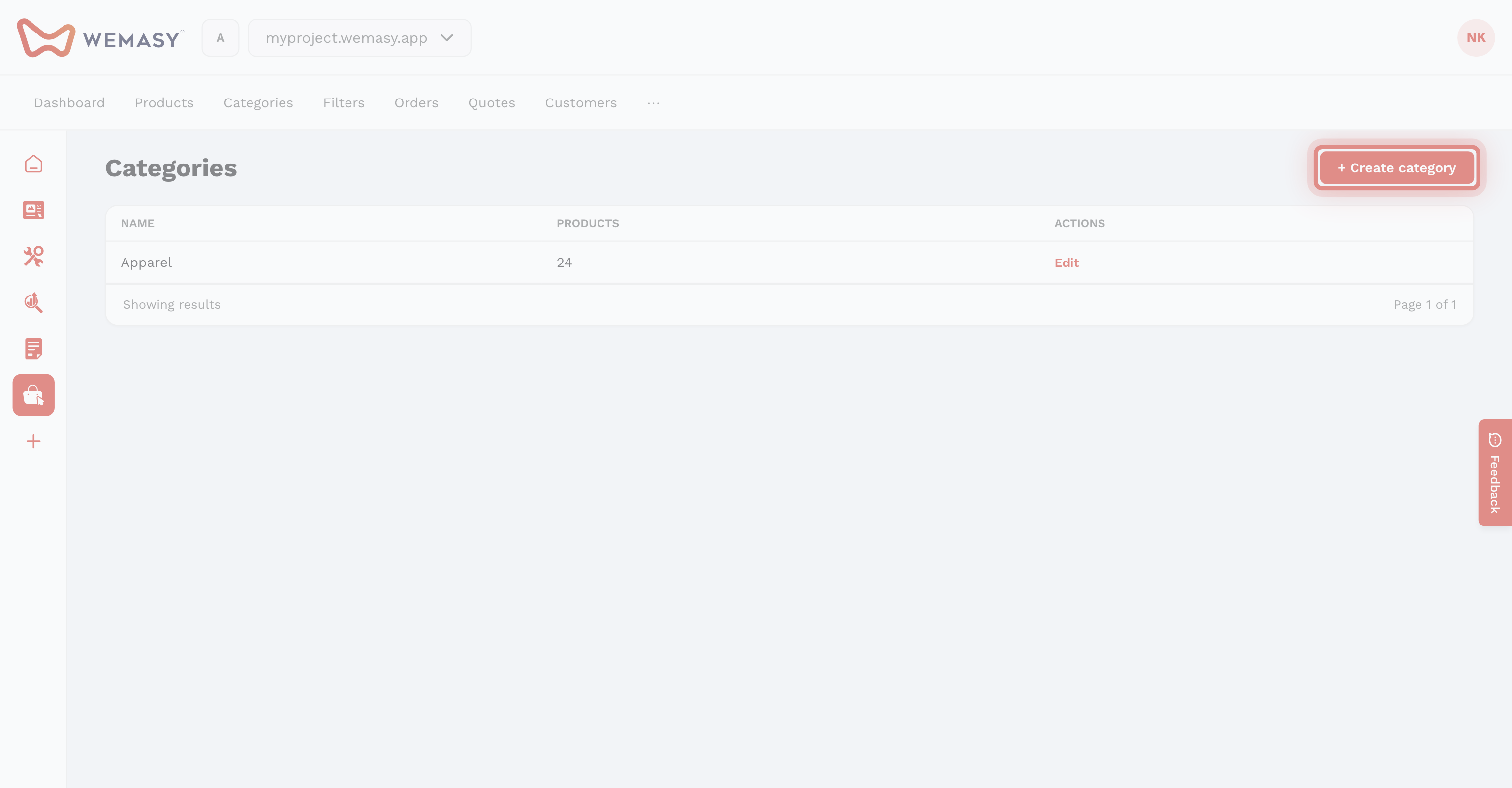 Webshop: een categorie maken