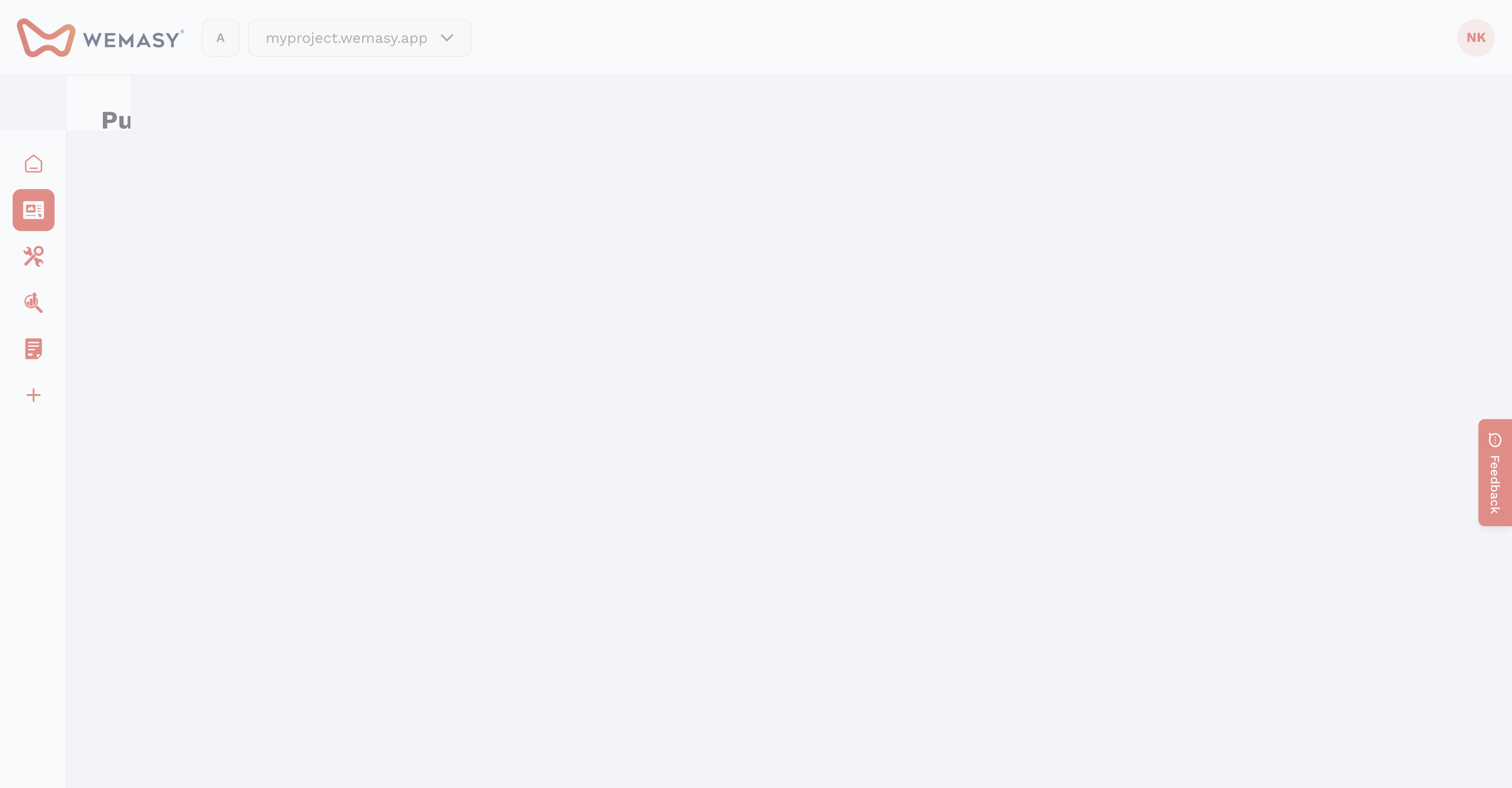Websitebouwer: WEMASY-subdomein