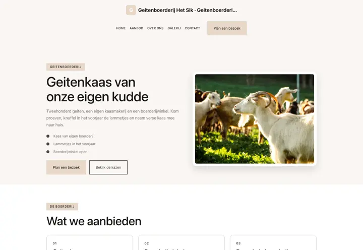 Thema Geitenboerderij Het Sik