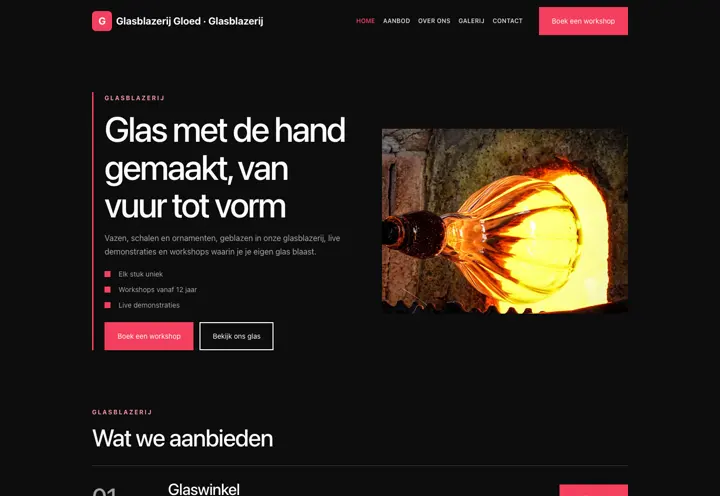 Thema Glasblazerij Gloed