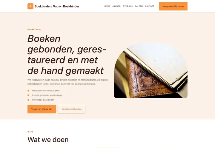 Thema Boekbinderij Vouw