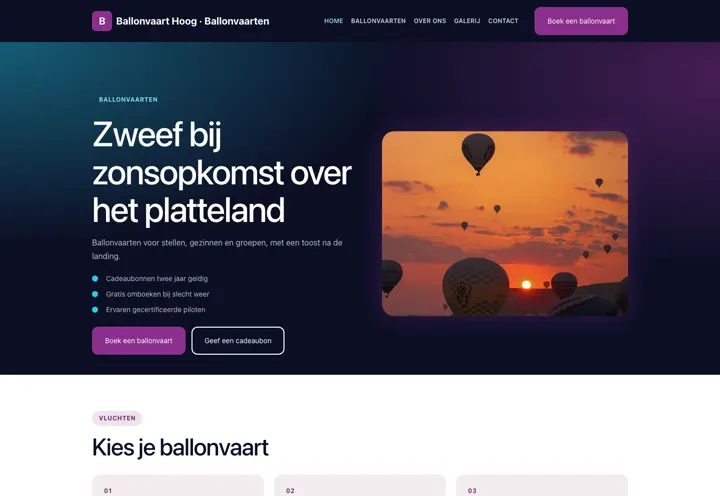 Thema Ballonvaart Hoog