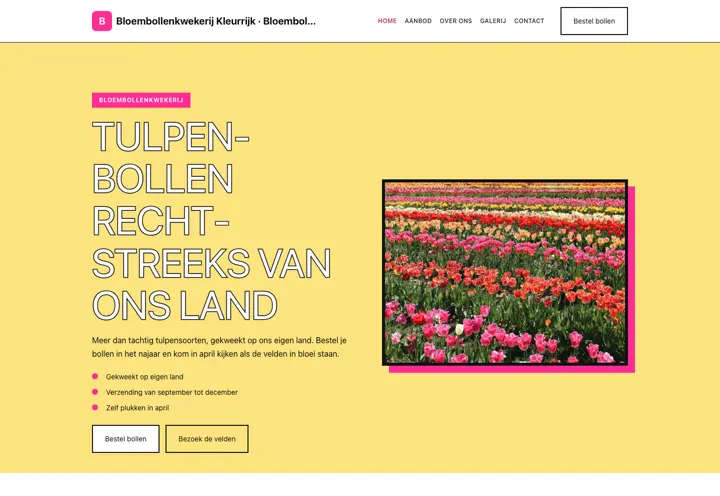 Thema Bloembollenkwekerij Kleurrijk