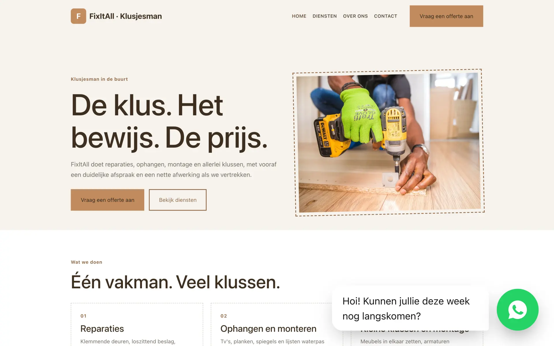 WhatsApp-knop