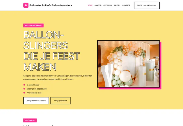 Thema Ballonstudio Plof