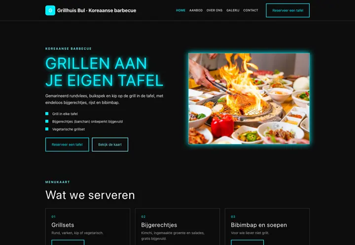Voorbeeld van thema Grillhuis Bul voor koreaanse barbecue