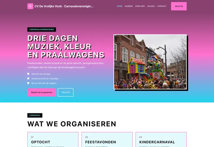 Thema CV De Vrolijke Vonk