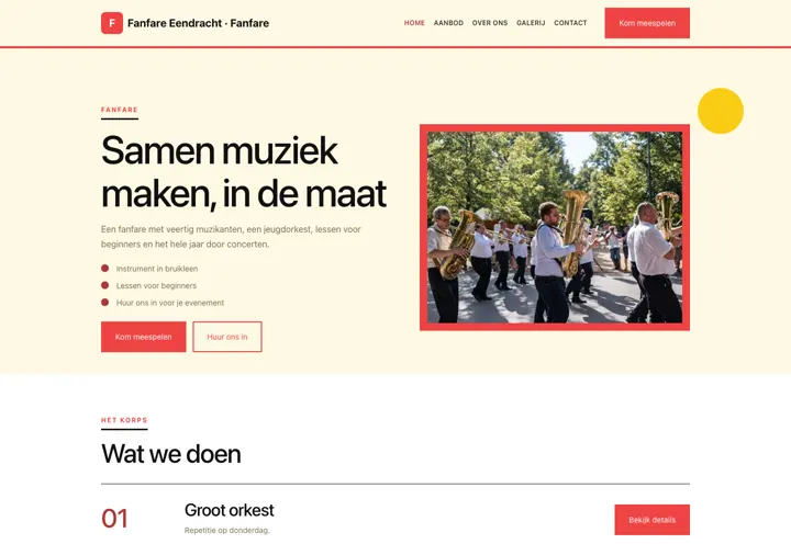 Thema Fanfare Eendracht