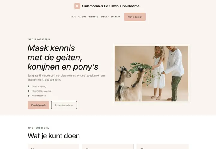 Thema Kinderboerderij De Klaver