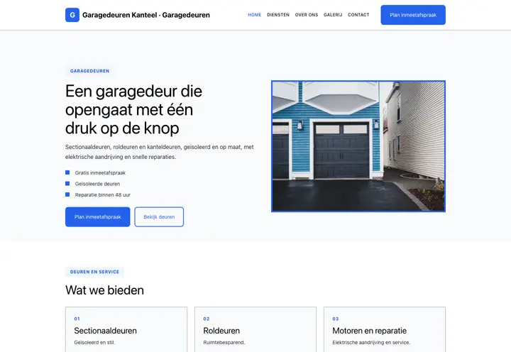 Thema Garagedeuren Kanteel