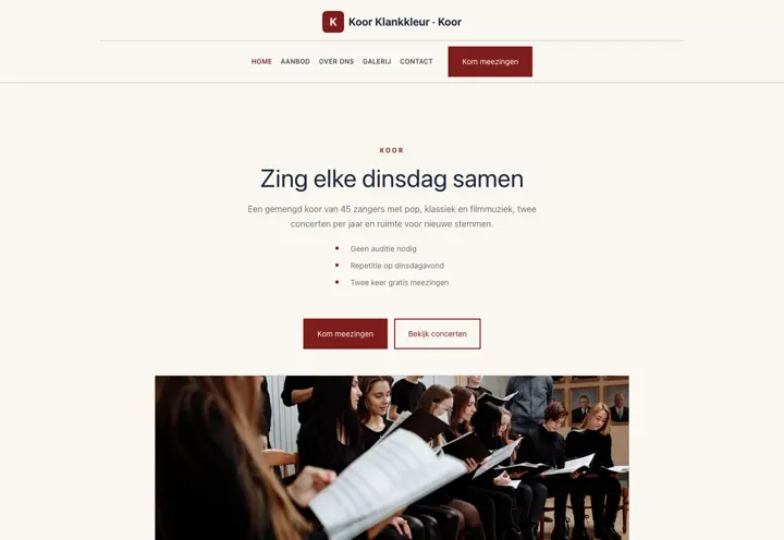 Thema Koor Klankkleur