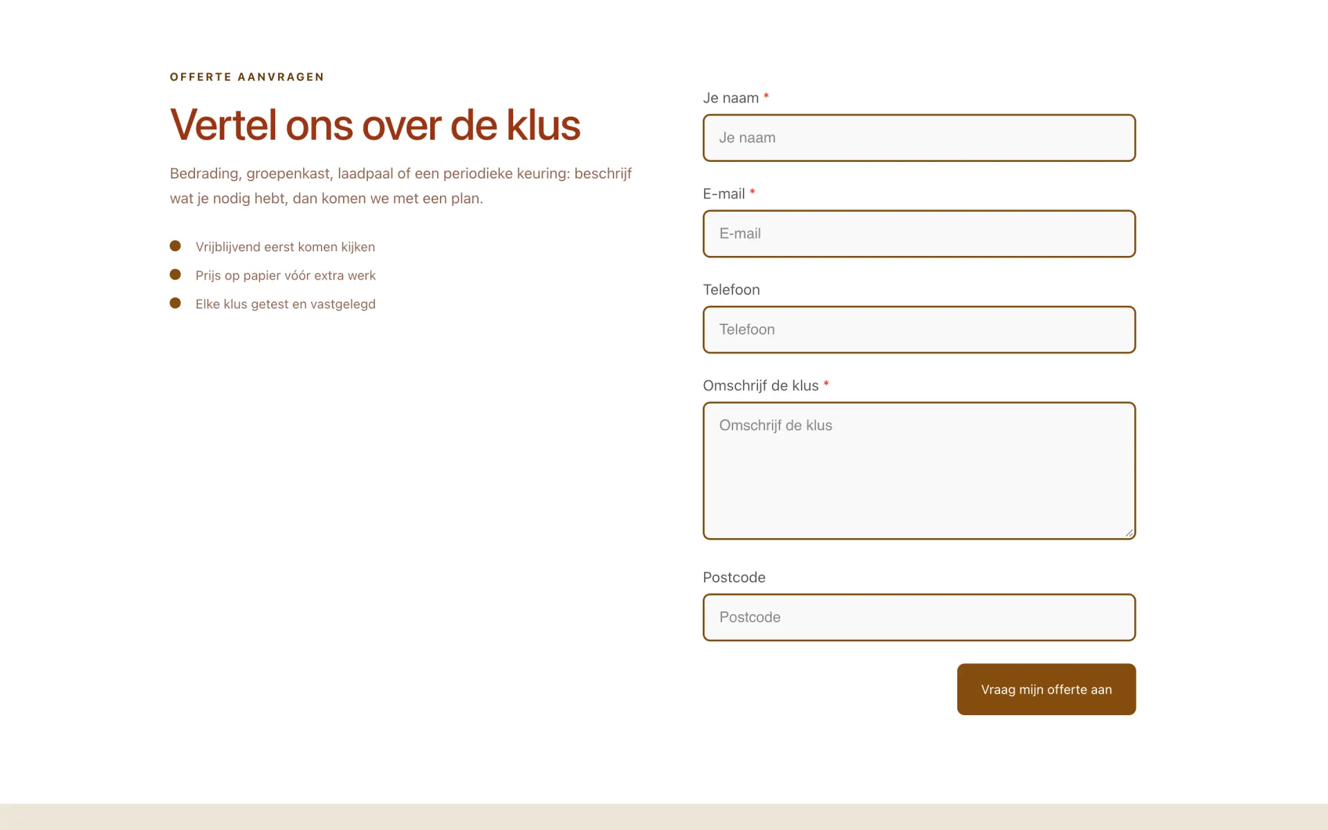 Offerteaanvraag