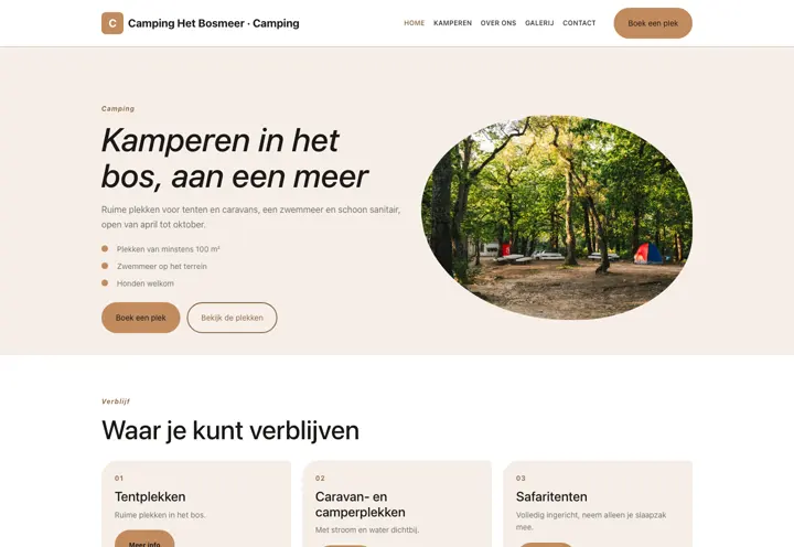 Thema Camping Het Bosmeer